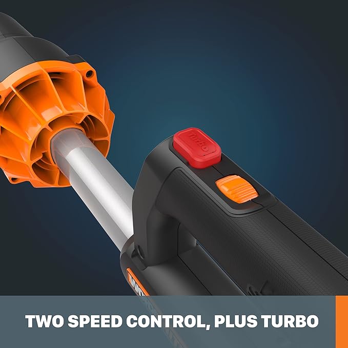 Worx 40V 165MPH 620CFM Cordless Leaf Blower, PowerShare, Brushless Motor, Lightweight - Tool Only