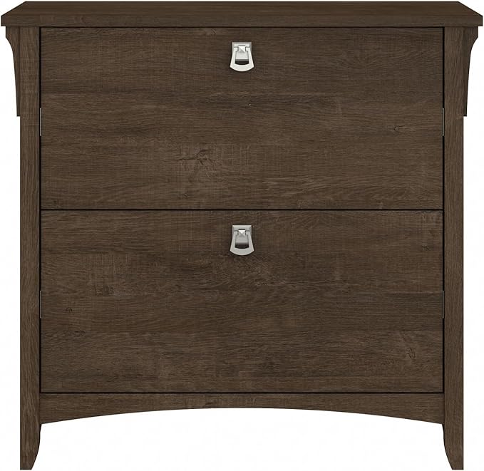 Bush Furniture Salinas 2 Drawer Lateral File Cabinet in Ash Brown