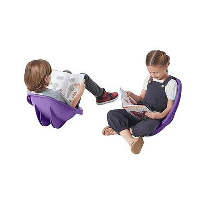 ECR4Kids Leaf Floor Seat, Rocker Chair, Purple, 6-Piece