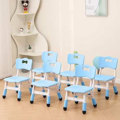 Kids' Desk Chairs Adjustable Height is Suitable for Children's Chairs Used in Families, Schools and Day-Care Between 2-10 Years Old The Max Bearing Capacity is 222LB
