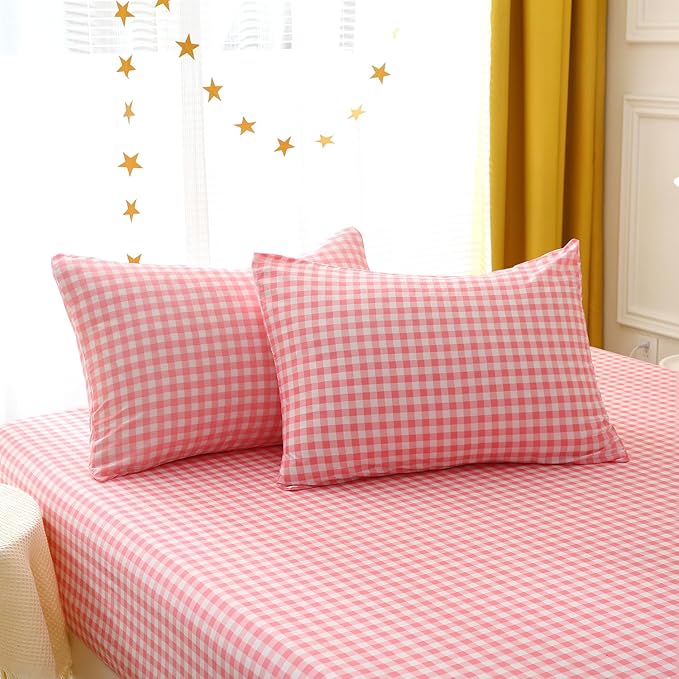 Twin Rainbow Comforter Set for Kids Girls Teens 7 Piece Pink Cloud Sun Pink Bed in a Bag 3D Cute Cartoon Love Hearts Bedding Set