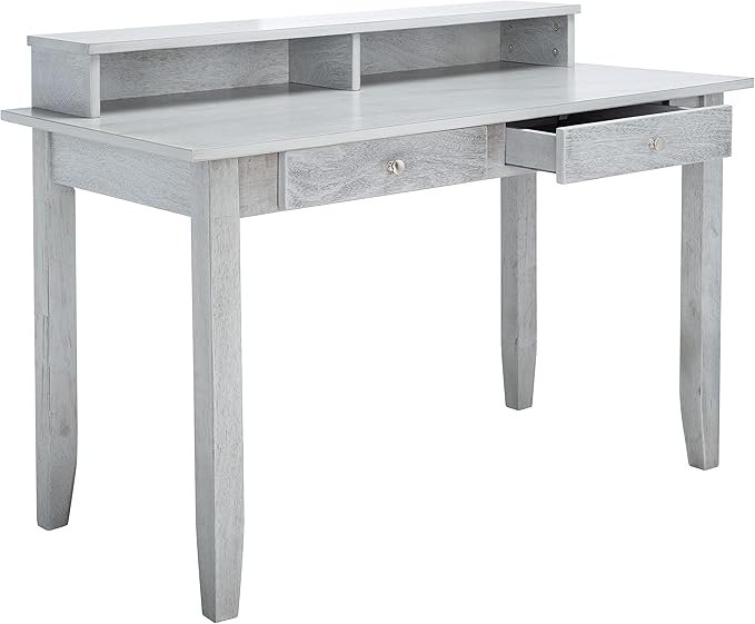 SAFAVIEH Home Collection Winsome Dark Grey 2-Drawer Office Living Room Bedroom Study Foyer Writing Desk DSK1402B, 0