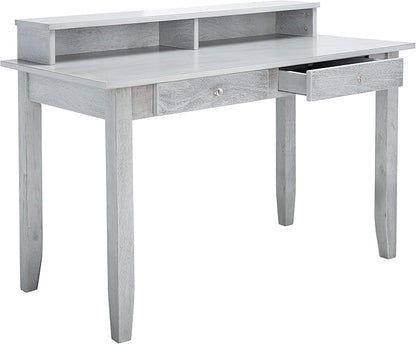 SAFAVIEH Home Collection Winsome Dark Grey 2-Drawer Office Living Room Bedroom Study Foyer Writing Desk DSK1402B, 0