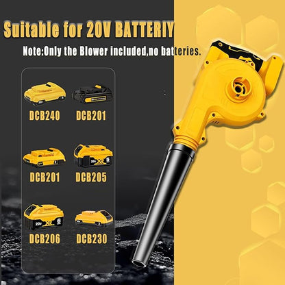 Mini Cordless Leaf Blower for Dewalt 20V Battery, Replace for DCE100B Air Blower, Vacuum150CFM Up to 120MPH, 2-in-1 Handle Electric Blower(Battery Not Included)