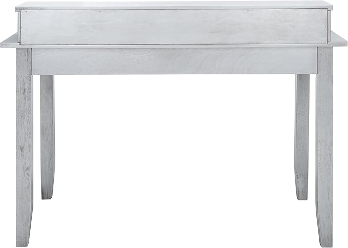 SAFAVIEH Home Collection Winsome Dark Grey 2-Drawer Office Living Room Bedroom Study Foyer Writing Desk DSK1402B, 0
