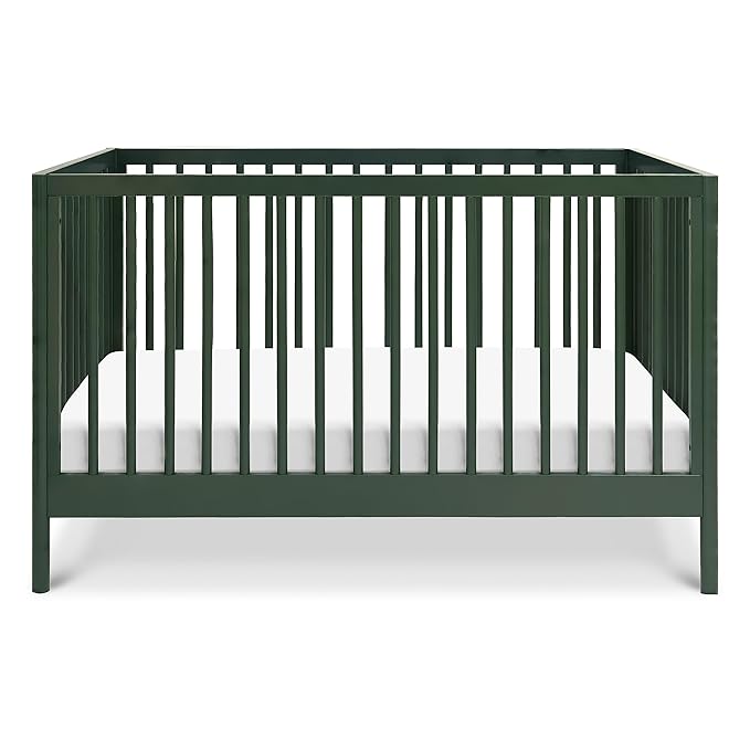 DaVinci Birdie 3-in-1 Convertible Crib, Forest Green, Easy Assemble, Greenguard Gold Certified