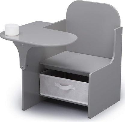 Delta Children MySize Chair Desk With Storage Bin, Grey
