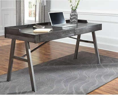 Signature Design by Ashley Raventown Urban 60" Home Office Desk, Weathered Brown