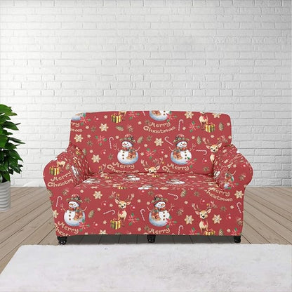 FKELYI Christmas Ornaments Sofa Slipcover Stretch Sofa Couch Cover for Indoor Non-Slip Furniture Protector Washable Sofa Slipcovers M