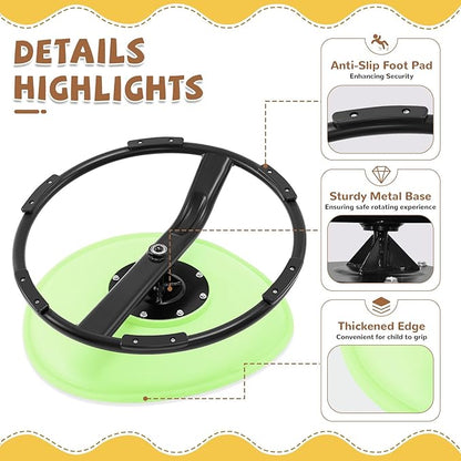 Zhenx Spinning Chair for Kids, Autism Kids Swivel Chair, Kids Sensory Chair, Spinning Chair for Autistic Kids & ADHD Children, Sit and Spin Training Body Coordination(Green)