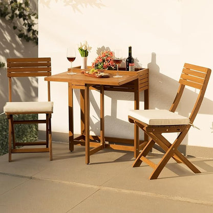 Natural Bistro Set, Onesize, Flower Shelf Table