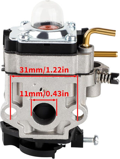 RY25AXB Carburetor for Ryobi 308054121 RY25AXB RY25 RY25AXBVNM 25cc Gas Jet Fan Blower with Air Filter Kit