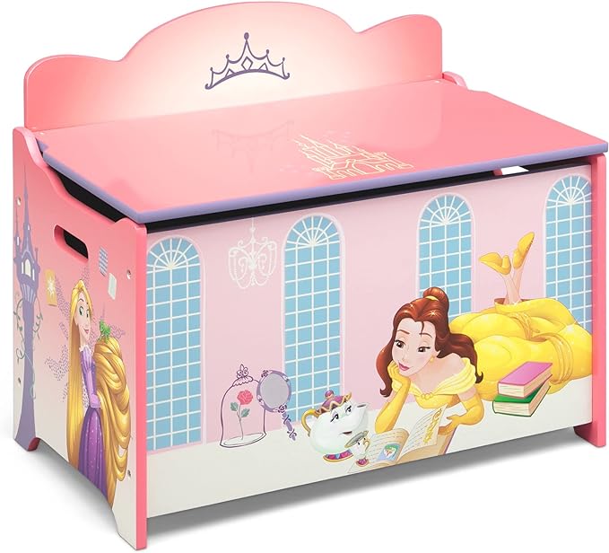 Delta Children Deluxe Toy Box, Disney Princess