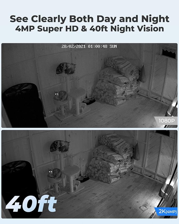 REOLINK E1 Pro Indoor Security Camera, 4MP Plug-in Pet Camera Support 2.4/5 GHz WiFi, 360 Degree Baby/Dog Monitor with Auto Tracking, Person/Pet Detection, Night Vision, 2 Way Audio, Local Storage