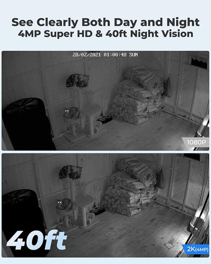 REOLINK E1 Pro Indoor Security Camera, 4MP Plug-in Pet Camera Support 2.4/5 GHz WiFi, 360 Degree Baby/Dog Monitor with Auto Tracking, Person/Pet Detection, Night Vision, 2 Way Audio, Local Storage