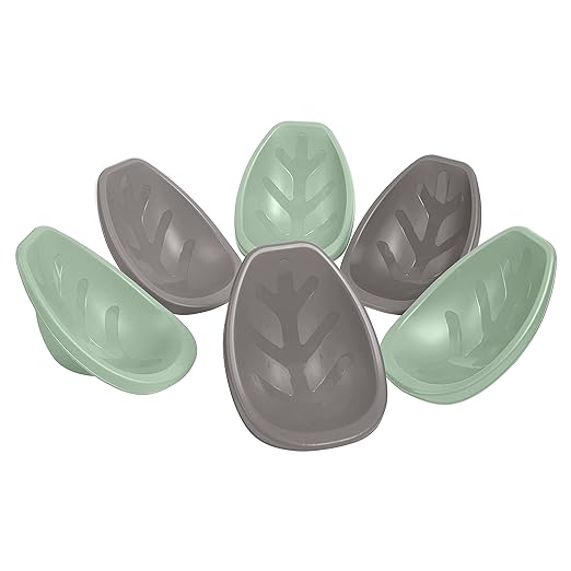 ECR4Kids Leaf Floor Seat, Rocker Chair, Sage/Grey, 6-Piece