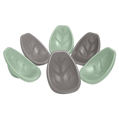 ECR4Kids Leaf Floor Seat, Rocker Chair, Sage/Grey, 6-Piece