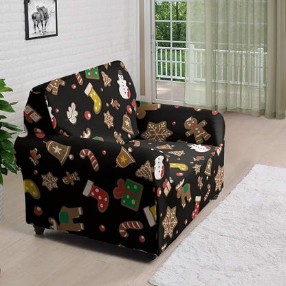 FKELYI Christmas Decorations Indoor Furniture Protector Easy Going Stretch Sofa Slipcover Non-Slip Sofa Slipcovers Washable Sofa Couch Cover S