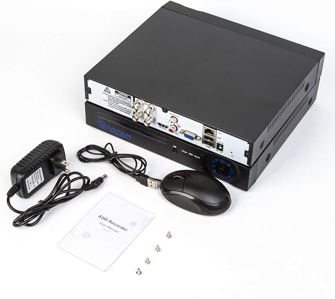 4CH 1080N Hybrid 5-in-1 AHD DVR (1080P NVR+1080N AHD+960H Analog+TVI+CVI) Standalone DVR CCTV Surveillance Security System Video Recorder Motion Detection， Hard Drive not Included
