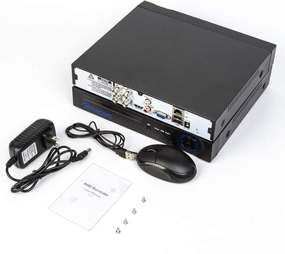 4CH 1080N Hybrid 5-in-1 AHD DVR (1080P NVR+1080N AHD+960H Analog+TVI+CVI) Standalone DVR CCTV Surveillance Security System Video Recorder Motion Detection， Hard Drive not Included