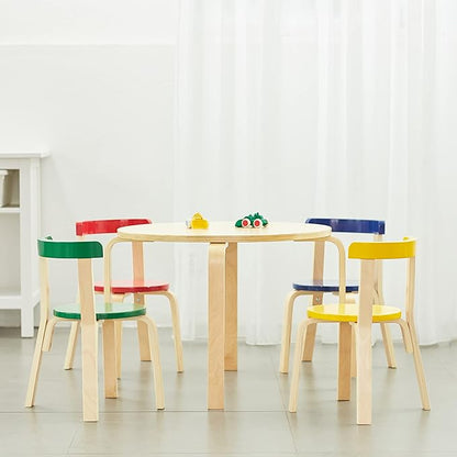 ECR4Kids ECRKids Seating, 5-Piece Table and Chairs Set, Assorted