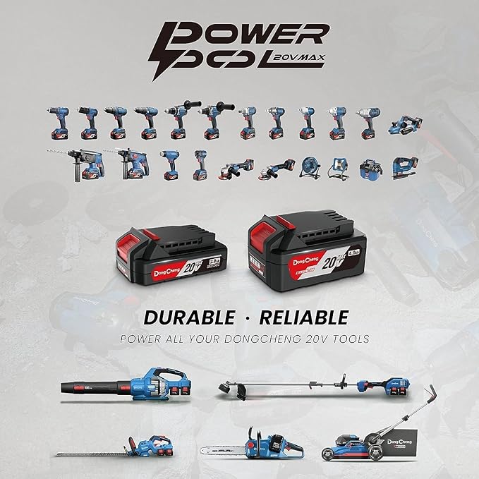 DongCheng Leaf Blower, 650 CFM 40V Cordless Leaf Blower with 2 * 4.0Ah Batteries and Charger, Variable Speed Jet Fan Brushless Motor Electric Leaf Blower for Town Care, Patio, Blowing Leaves and Snow