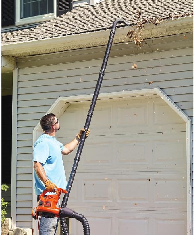 BLACK+DECKER Gutter Clean Attachment For Blower, Quick Connect (BZOBL50)