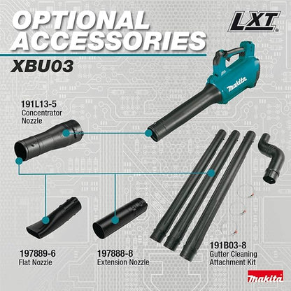 Makita XBU03SM1 18V LXT® Lithium-Ion Brushless Cordless Blower Kit (4.0Ah)
