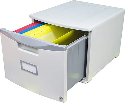 Storex 61261B02C File Cabinet, Case of 2, Gray