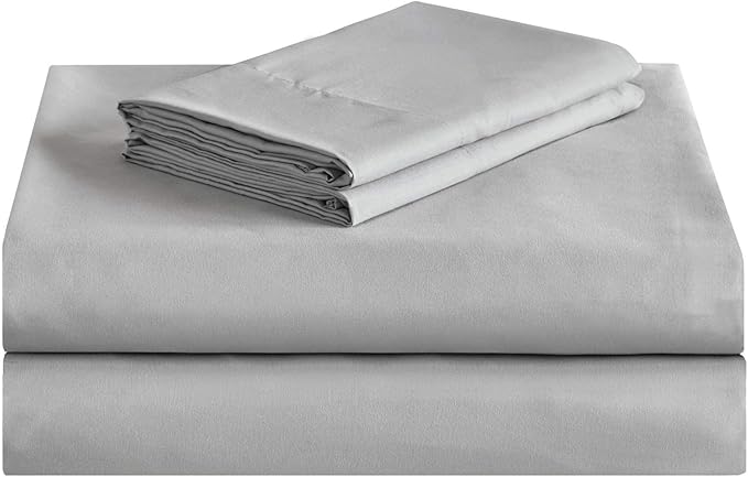Comfort Spaces Twin Comforter Sets with Sheets - Bed in a Bag 6 Pieces Teen Bedding Sets Twin, Red and Grey Stripes Bedding Twin, College Twin Bed Set with 2 Side Pockets Bedroom Organizer