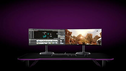 Cooler Master GD160 PC Gamimg Desk, Onesize, Black, Purple