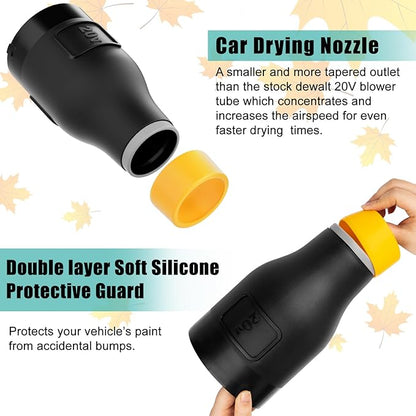 Car Drying Nozzle for Dewalt 20V MAX Leaf Blower(DCBL722B DCBL722P1), Blower Nozzle for Dewalt- Bare Nozzle 1 Pack(DCE100B DCBL720P1 Not Fit)