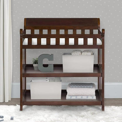 Delta Children Bentley 4-in-1 Convertible Crib and Eclipse Changing Table Bundle, Black Cherry