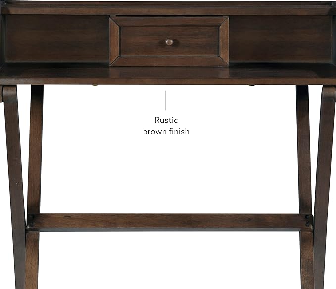 Linon Mable Folding Desk, Walnut