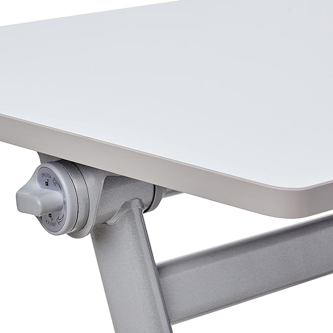 Safco Products Learn Student Nesting Trapezoid Desk, Small Corner Desk for Classrooms & Custom Classroom Layouts (Dry Erase)