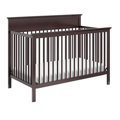 Storkcraft Carmel 5-in-1 Convertible Crib (Espresso) - GREENGUARD Gold Certified, Converts to Toddler Bed & Full-Size Bed, Fits Standard Full-Size Crib Mattress, 4 Adjustable Mattress Heights
