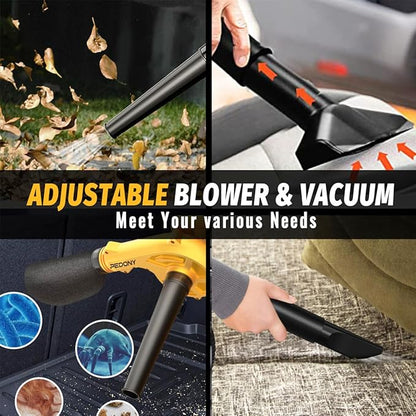 Mini Cordless Leaf Blower for Dewalt 20V Battery, Replace for DCE100B Air Blower, Vacuum150CFM Up to 120MPH, 2-in-1 Handle Electric Blower(Battery Not Included)