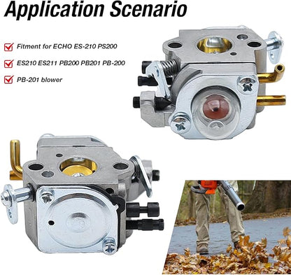 C1U-K78 Carburetor Replacement for ECHO ES-210 PS200 ES210 ES211 PB200 PB201 PB-200 PB-201 Blower, EB212 Carburetor Replacement for A021000940 A021000941 A021000942 A021000943