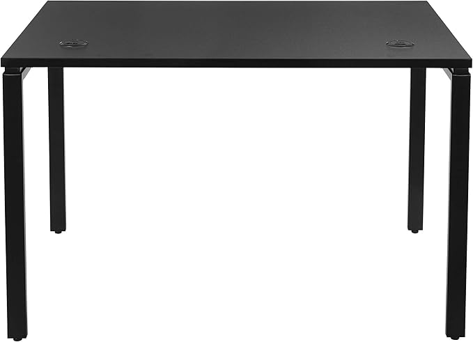 OSP Home Furnishings Prado Home Office Writing Desk, 48 Inches 30 Inches, 48-inches Wide x 30-inches High, Black