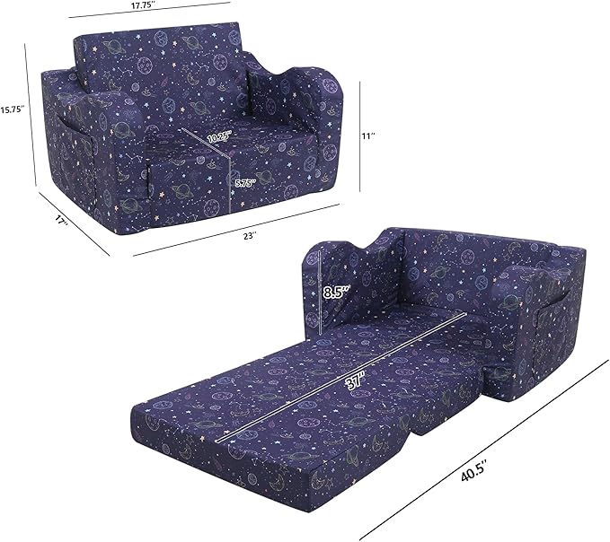Ulax furniture Toddler Chair, Kids Armchair, Kids Ultra-Soft Snuggle Foam Filled Chair for Boys and Girls