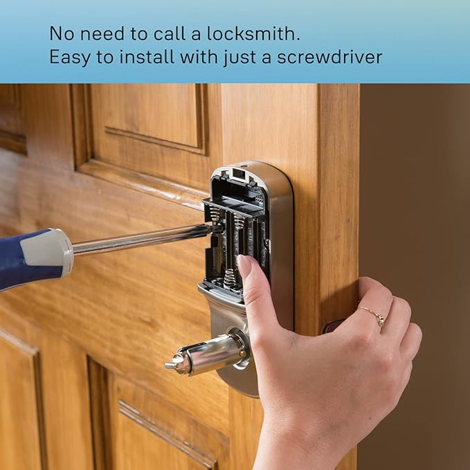 Yale Assure Lever Entry Door Handle with Keypad, Black Suede Smart Door Lock with Handle, Back-Up Key, and Z-Wave, ‎YRL226-ZW2-BSP
