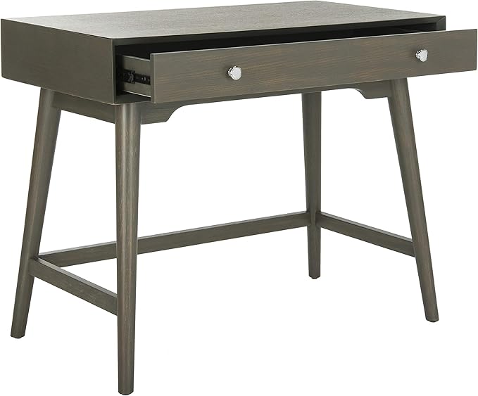 Safavieh Home Office Isadora Mid-Century Modern Ash Grey 1-drawer Desk