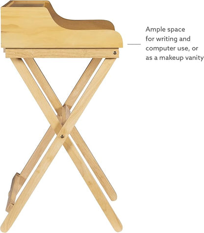 Linon Mable Folding Desk, Natural