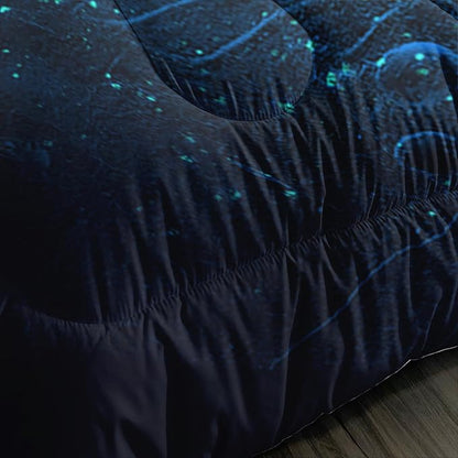 Axolotl 3D Baseball Comforter Set Twin,Sports Bedding,Red Blue Water Fire Comforter Set,Sports Baseball Loveer Bedding Set,Sport Game Comforter for Kids Boys Teens Adults,1 Quilt 2 Pillowcases