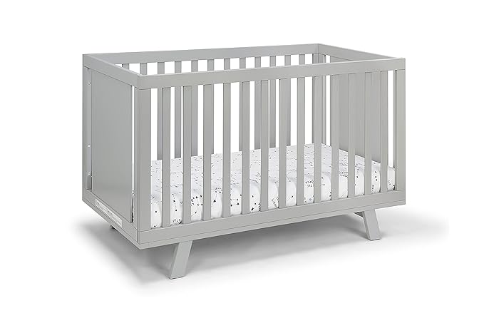 Suite Bebe Livia Convertible Crib in Gray & Gray