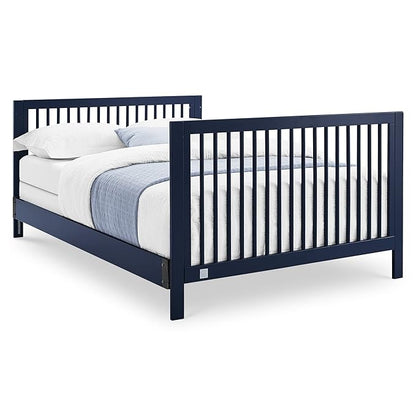 Delta Children babyGap Charlie 6-in-1 Convertible Crib + Brannan Bear Bookcase with Bins + Brannan Bear Wall Shelf with 4 Hooks, Navy (Bundle)