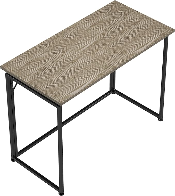 Techni Mobili Space Saving Folding Desk, Grey