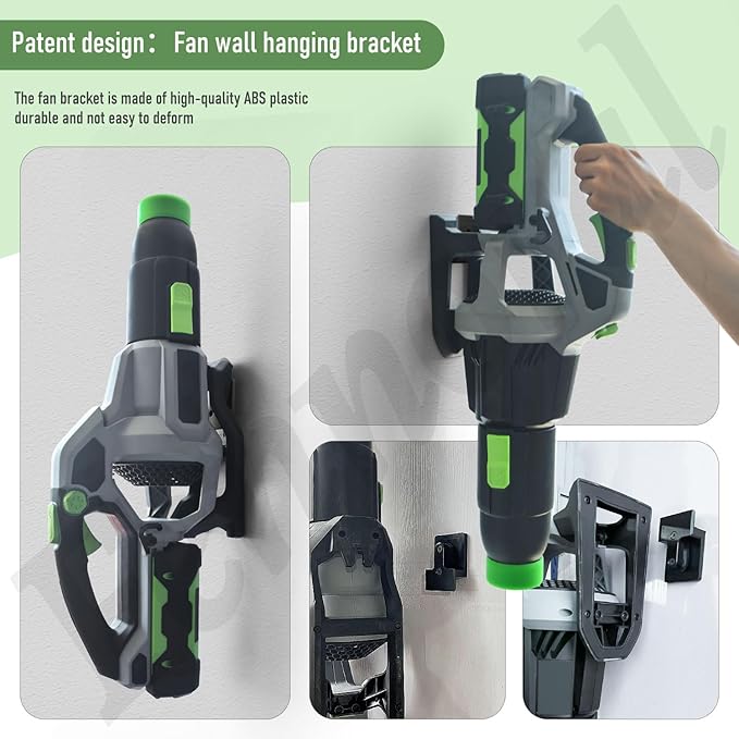 Leaf Blower Wall Mount & Battery Holders Compatible with EGO Leaf Blower, Blower Wall Mount Use for EGO 530 615 650 CFM LB5300 Blower and Battery Mounts for EGO 54v Batteries