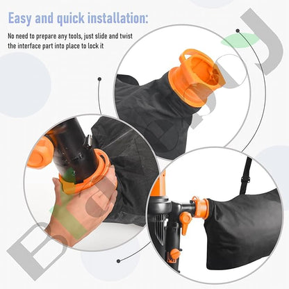 50026858 Trivac Leaf Collection Bag WGBAG500, by - Braveboy, Compatible with Worx Blower/Vacuum Cleaner, Replacement Model WG500, WG505, WG509, WG501, WG502