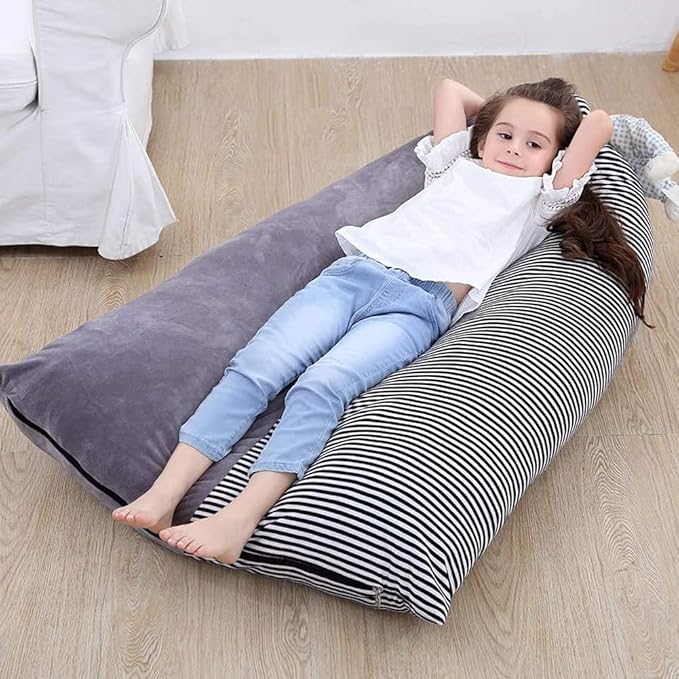 Stuffed Animal Storage Bean Bag Chair Cover | 53" Extra Large Beanbag Cover for Kids and Adults, Plush Toys Holder and Organizer for Boys and Girls | Premium Velvet - Soft & Comfortable